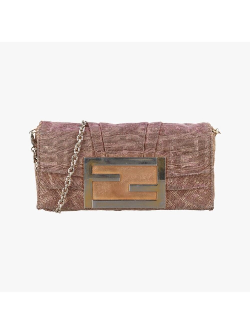 Fendi Mia Pochette Pink Canvas